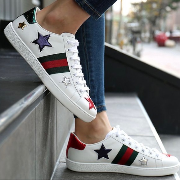 Gucci Ace Star Sneakers - Picture 8 of 11